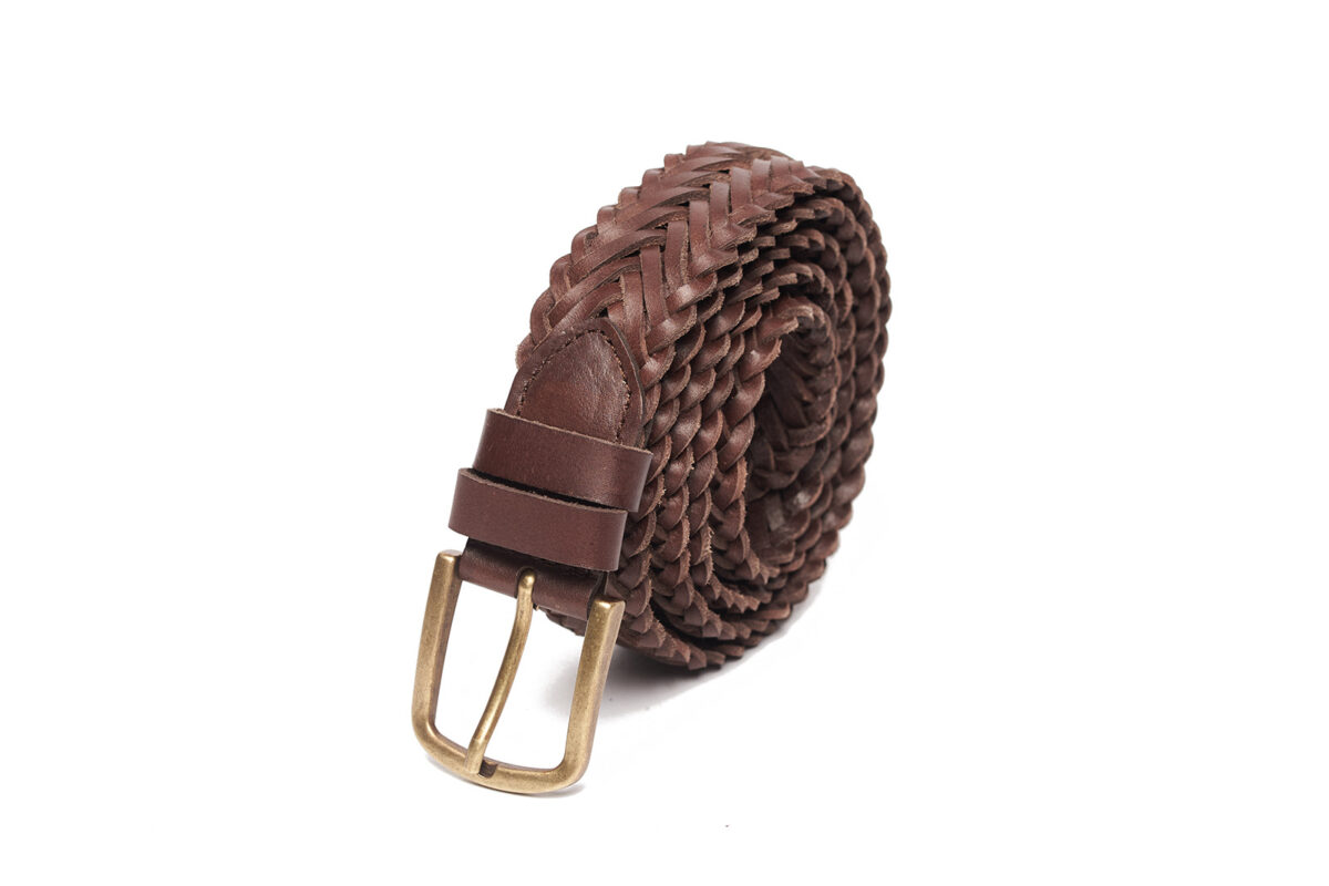 BT-13192 Woven Belt 35mm - Brown