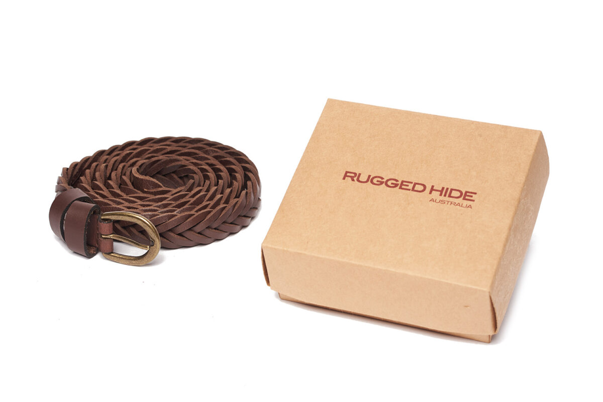 BT-13289 Woven Belt 25mm - Brown